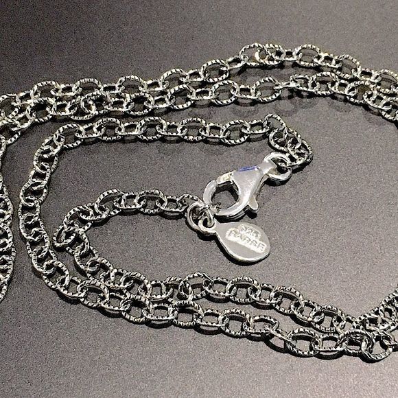 BARSE Textured Links Sterling Silver Necklace 20” - Picture 4 of 10